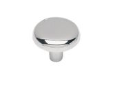 INTERSTEEL KNOP PLAT CHROOM