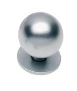 INTERSTEEL KNOP BOL MET PLAAT 30MM CHROOM MAT