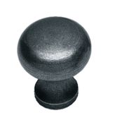 INTERSTEEL KNOP PADDESTOEL 30MM SMEEDIJZER GRIJS