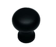 INTERSTEEL KNOP PADDESTOEL 30MM SMEEDIJZER ZWART