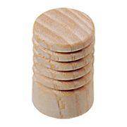 INTERSTEEL KNOP 18MM CYLINDRISCH ESSENHOUT