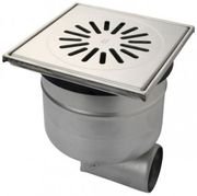 AQUABERG RVS VLOERPUT MET RVS ROOSTER
