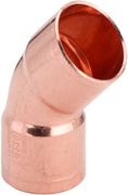 VIEGA ROODKOPER BOCHT 45* 28MM