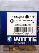 WITTE BITDOOS 5X BITFLEX TIN PZ2 1/4