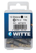 WITTE BITSDOOS 5X TORX MET GAT T25 25MM