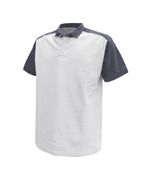 DASSY POLO CESAR COSPA46 WIT/CEMENTGRIJS XL