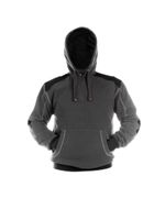 DASSY SWEATER HOODIE INDY COPES90 (340 gr) ANTRACIETGRIJS/ZWART S