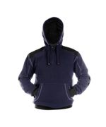 DASSY SWEATER HOODIE INDY COPES90 (340 gr) NACHTBLAUW/ZWART L
