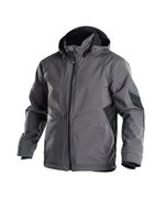 DASSY SOFTSHELL GRAVITY PES21 (280 gr) ANTRACIETGRIJS/ZWART S