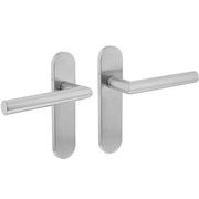 INTERSTEEL DEURKRUK HOEK 90° BASIC OP OVAAL SCHILD