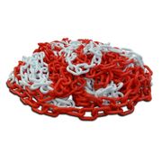 AFZETKETTING 25 METER (ROOD/WIT)