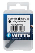 WITTE BITDOOS 1 X UNIVERSEEL BITHOUDER 60MM