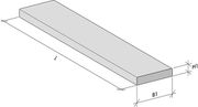 HOLONITE BINNENDEURDORPEL 100 X 7 X 2CM ANTRACIET 07