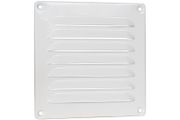 Nedco BV ALU SCHOEPENROOSTER 160 X 160MM, KLEINE SCHOEPEN, OMGEZETTE RAND, WIT