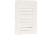 Nedco BV ALU SCHOEPENROOSTER 150 X 220MM, KLEINE SCHOEPEN, OMGEZETTE RAND, WIT