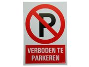 PICKUP INTERNATIONAL BORD 23X33CM VERBODEN TE PARKEREN