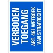 PICKUP INTERNATIONAL BORD COMBI 23X33CM VERBODEN TOEGANG ART.461