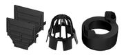 ACO House&Garden HEXALINE SET EINDPLATEN ZWART ONDERUITLOOP