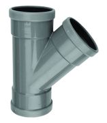 WAVIN WAFIX PVC MANCHET T-STUK 125MM 45° 3XM SN4