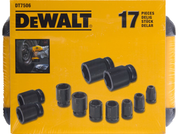 DEWALT SLAGMOERSLEUTEL DOPPENSET 17-DLG