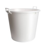 KREUWEL PLASTICS MORTELKUIP WIT 125 LITER MET HANDGREEP