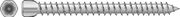 POWERS FASTENERS KOZIJNSCHROEF VOOR HOUT PSZ 7,5 X 72MM