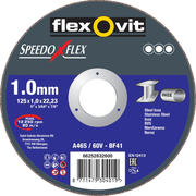 FLEXOVIT DOORSLIJPSCHIJF VLAK SPEEDOFLEX 125X1,0X22,2MM