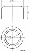 CLOSET KLIKROZET 110MM WIT