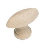 INTERSTEEL MEUBELKNOP GLAD OVAAL HOUT