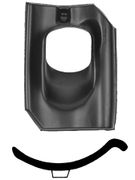 UBBINK ONTLUCHTINGSPAN KUNSTSTOF DIAM 131 MM 25-45 GRADEN