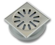 AQUABERG RVS VLOERPUT 100X100MM