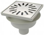 AQUABERG KUNSTSTOF VLOERPUT 150X150MM