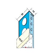  STUCSTOPPROFIEL VERZINKT STAAL 12,5 L=3M