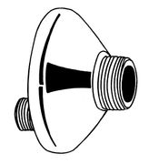 GROHE S-KOPPELING+ROZET 3/8 X 3/4 SPR 16.5MM