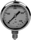 RVS MANOMETER GLYC.GEV.0-6 BAR 1/4
