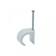  NEWLEC PVC SPIJKERCLIPS ROND WIT 5MM