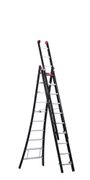 ALTREX NEVADA LADDER 3-DELIG ZWART GECOAT