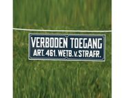 KOLTEC KUNSTSTOF BORD VERBODEN TOEGANG 12X35CM