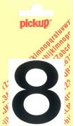  PLAKCIJFER 8 HELVETICA 40MM ZWART