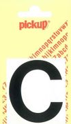  PLAKLETTER C HELVETICA 60MM ZWART