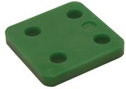 GB DRUKPLAAT ZONDER SLEUF GROEN 10MM 70 X 70MM