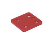 GB DRUKPLAAT ZONDER SLEUF ROOD 5MM 70 X 70MM