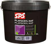 SPS PLAFOCRYL MAT 10 LTR WIT