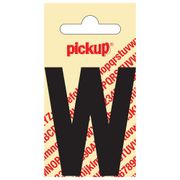 PICKUP INTERNATIONAL LETTER W 60MM ZWART
