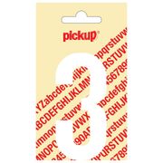 PICKUP INTERNATIONAL PLAKCIJFER 3 NOBEL 90MM WIT