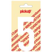 PICKUP INTERNATIONAL PLAKCIJFER 5 NOBEL 90MM WIT