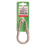  KARABIJNHAAK MET SCHROEF 10X100MM RVS A4