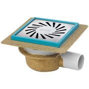 AQUABERG VLOERPUT 140X140 Z/U 50MM BEZAND