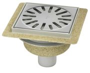 AQUABERG ABS VLOERPUT 150 X 150MM  50MM 4015146FA BEZA