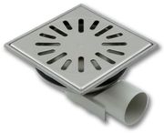 AQUABERG RVS VLOERPUT 150 X 150MM ZV 50MM